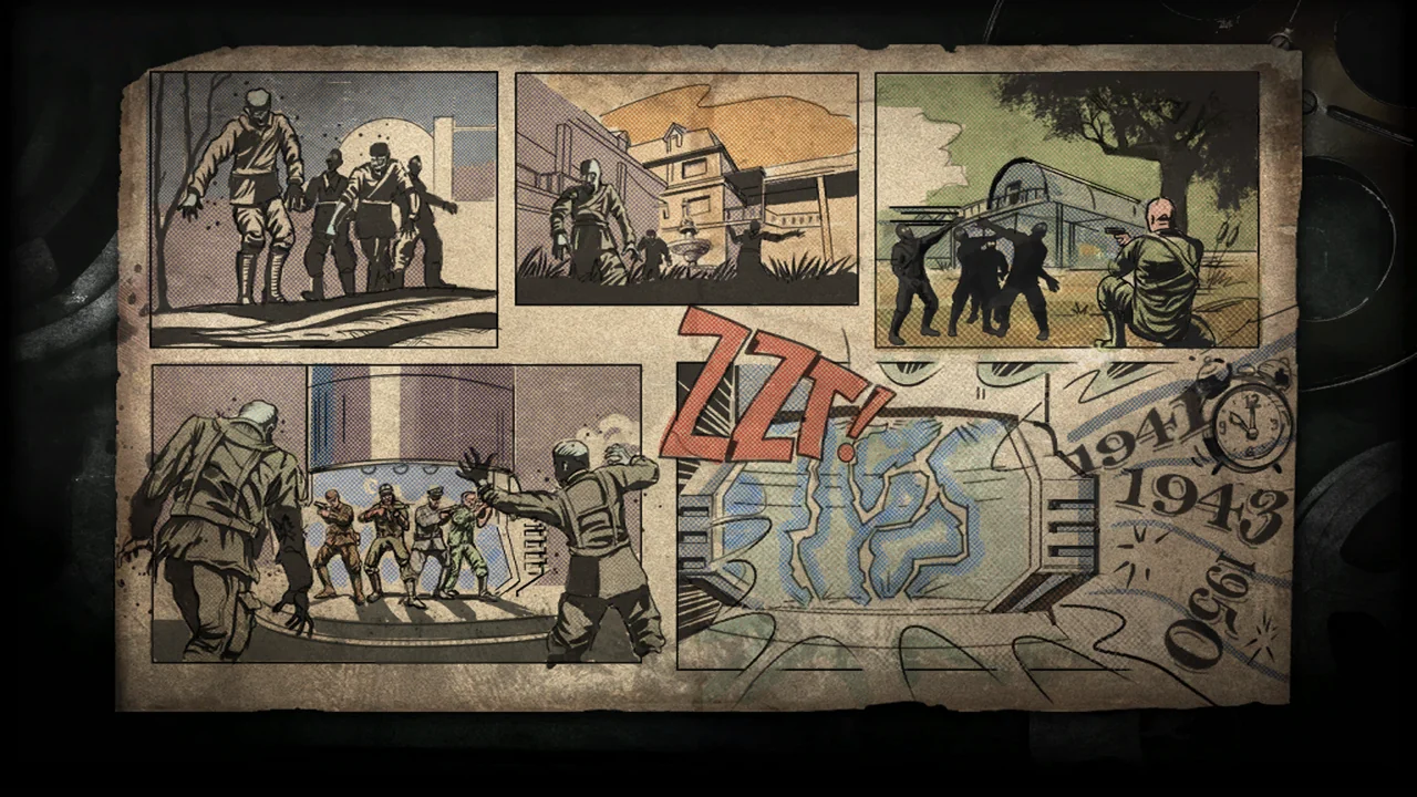 Kino der Toten: loading screen artwork for this map from the original game